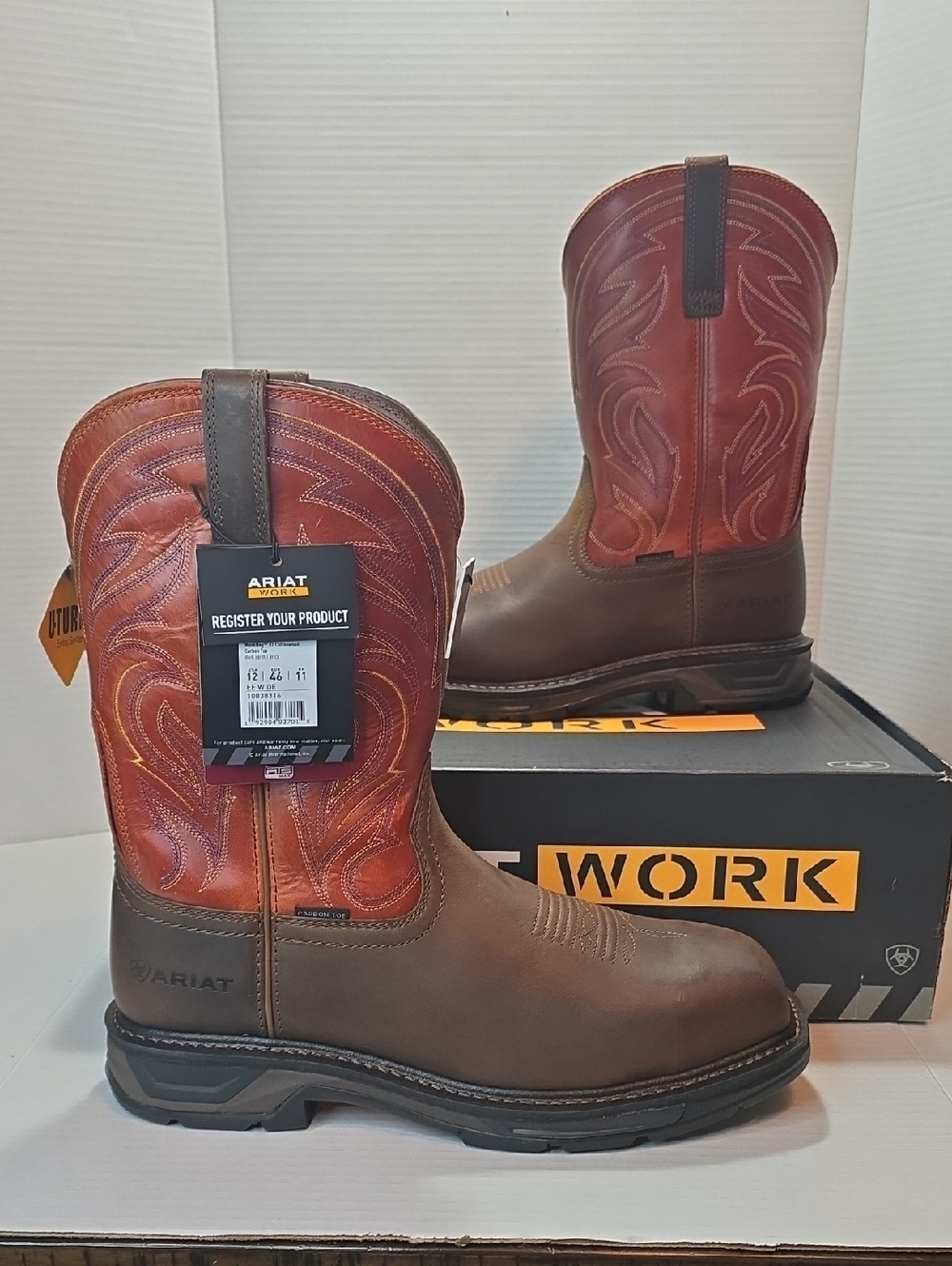Ariat WorkHog XT Cottonwood Carbon Toe Work Boot Dark Earth